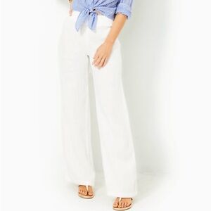 Lilly Pulitzer Deri Linen Palazzo Pants - NWT